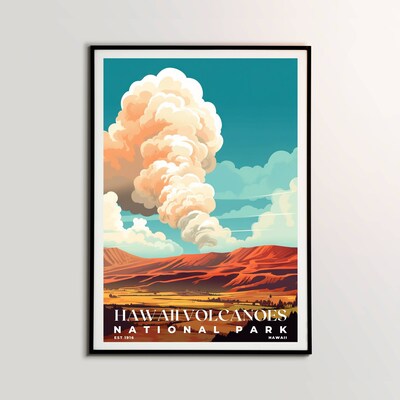 Hawaii Volcanoes National Park Poster, Travel Art, Office Poster, Home Decor | S3 - image2